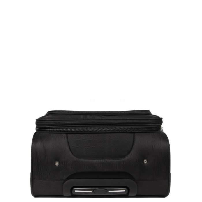 Чемодан средний M ткань чёрный 67х43х29(+5)см/77л/3.8кг/Worldline 620, фото 6