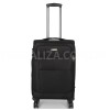 Чемодан средний M ткань чёрный 67х43х29(+5)см/77л/3.8кг/Worldline 620, фото 11