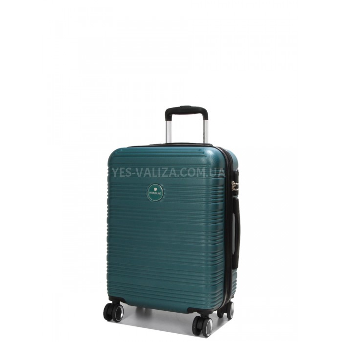 Чемодан ручная кладь XS зелёный 45х35х20(+5)см/30л/2.5кг/Worldline 805, фото 2