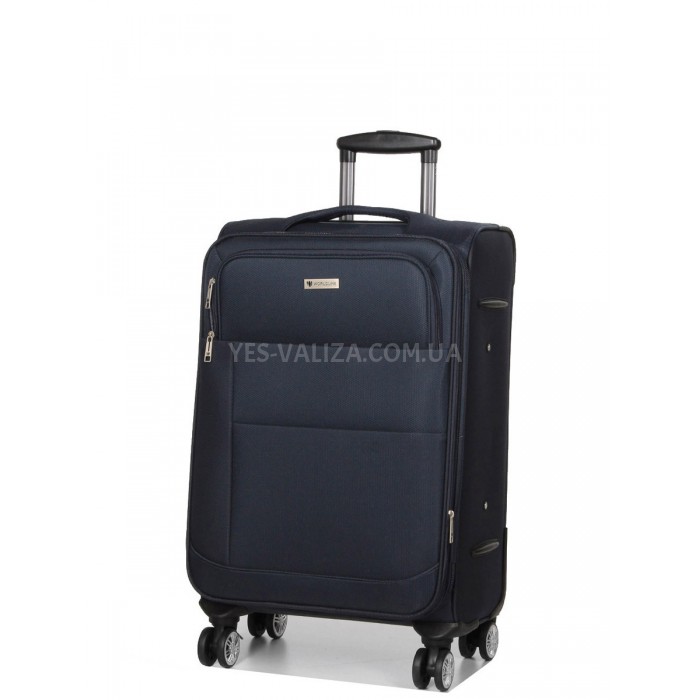 Валіза середня M тканина синя 67х43х29(+5)см/77л/3.8кг/Worldline 620, фото 2