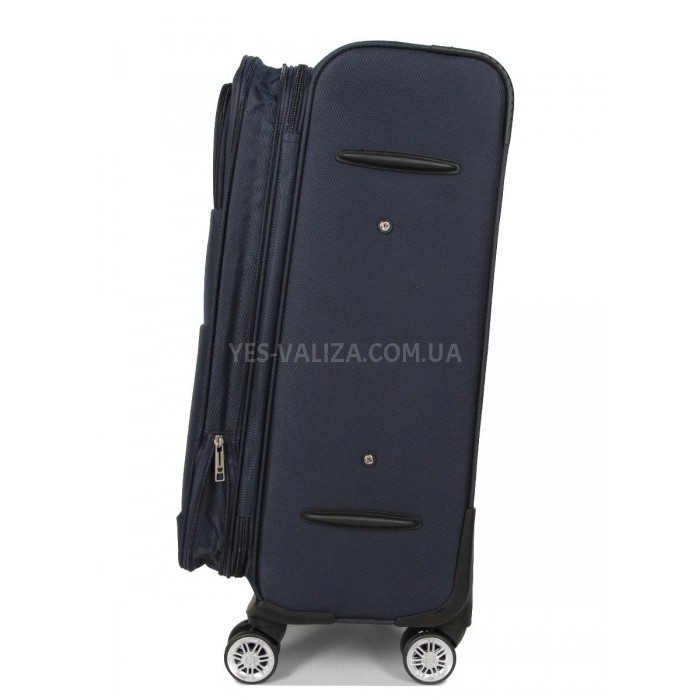 Валіза середня M тканина синя 67х43х29(+5)см/77л/3.8кг/Worldline 620, фото 5