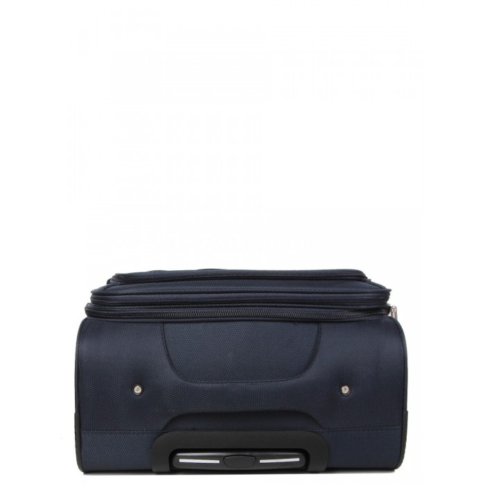 Валіза середня M тканина синя 67х43х29(+5)см/77л/3.8кг/Worldline 620, фото 6