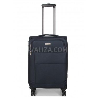 Валіза середня M тканина синя 67х43х29(+5)см/77л/3.8кг/Worldline 620