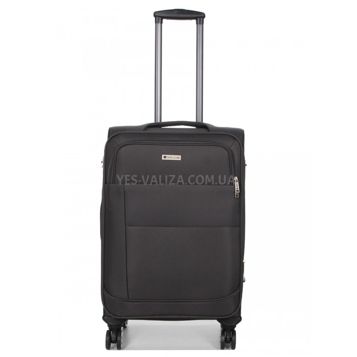 Чемодан средний M ткань серый 67х43х29(+5)см/77л/3.8кг/Worldline 620, фото 1