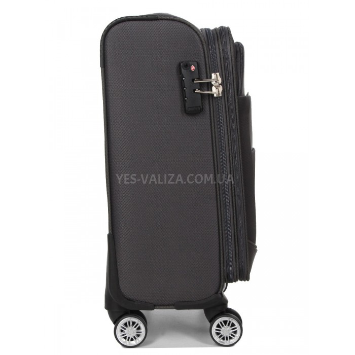 Валіза мала S тканина сіра 55х39х24(+5)см/44л/3.2кг/Worldline 620, фото 4