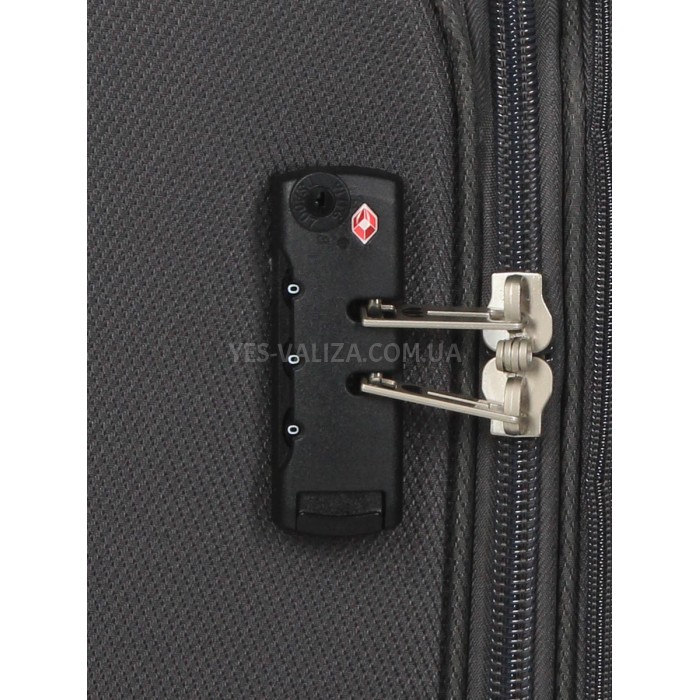 Чемодан малый S ткань серый 55х39х24(+5)см/44л/3.2кг/Worldline 620, фото 8