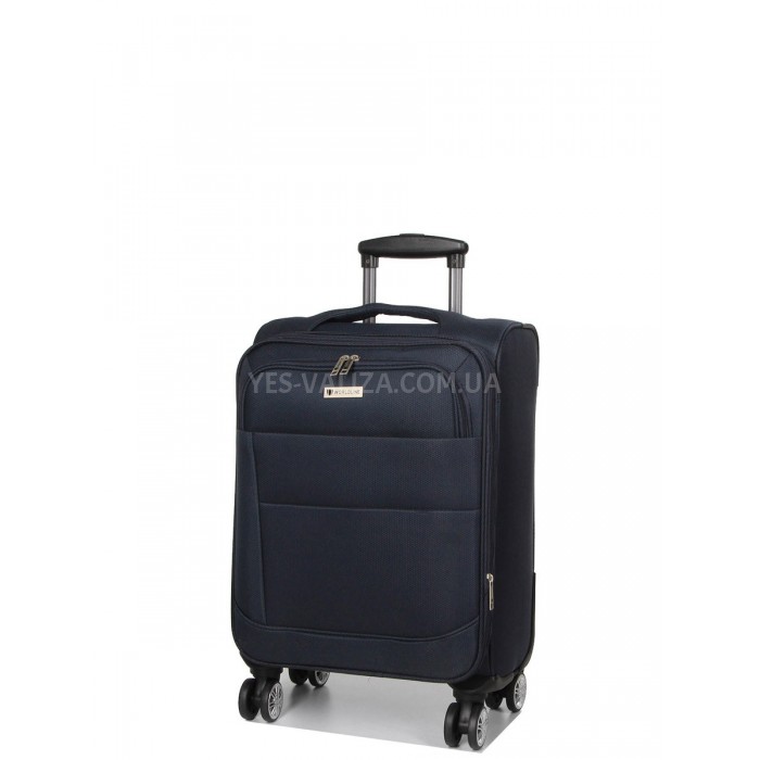Чемодан малый S ткань синий 55х39х24(+5)см/44л/3.2кг/Worldline 620, фото 2