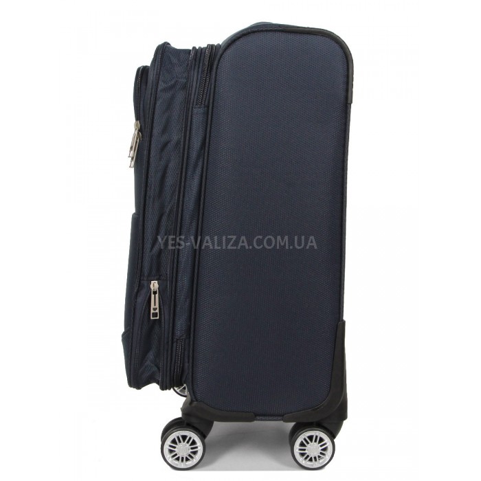 Чемодан малый S ткань синий 55х39х24(+5)см/44л/3.2кг/Worldline 620, фото 5