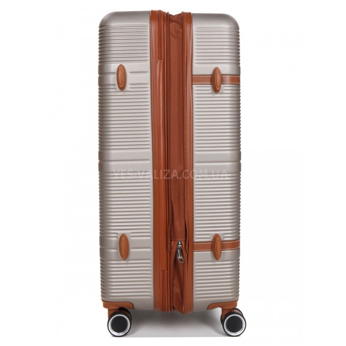 Валіза велика L шампань 76х49х28(+5)см/110л/4.3кг/Worldline 629, фото 5