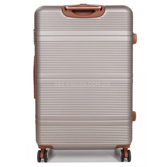 Чемодан большой L шампань 76х49х28(+5)см/110л/4.3кг/Worldline 629, фото 3