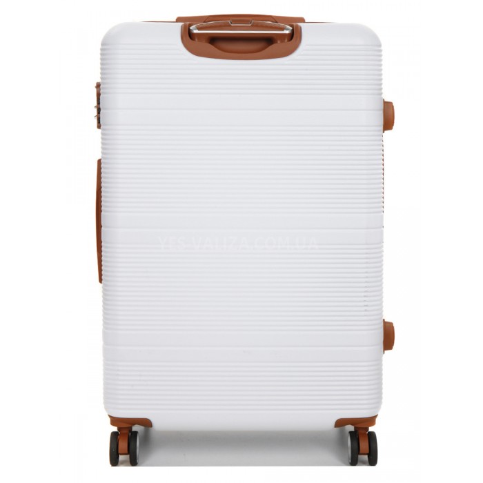 Валіза велика L біла 76х49х28(+5)см/110л/4.3кг/Worldline 629, фото 3