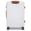 Чемодан большой L белый 76х49х28(+5)см/110л/4.3кг/Worldline 629, фото 13