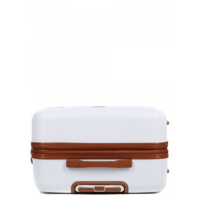 Чемодан большой L белый 76х49х28(+5)см/110л/4.3кг/Worldline 629, фото 6