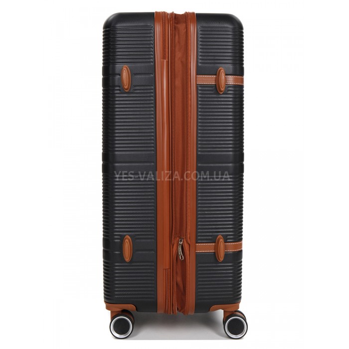 Валіза велика L чорна 76х49х28(+5)см/110л/4.3кг//Worldline 629, фото 5