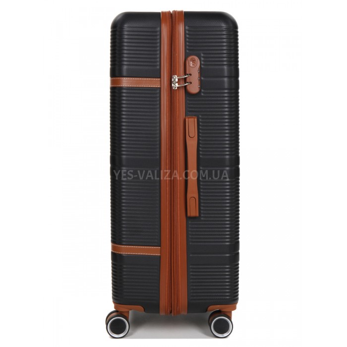 Валіза велика L чорна 76х49х28(+5)см/110л/4.3кг//Worldline 629, фото 4