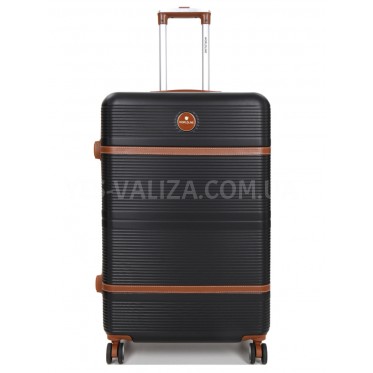 Валіза велика L чорна 76х49х28(+5)см/110л/4.3кг//Worldline 629