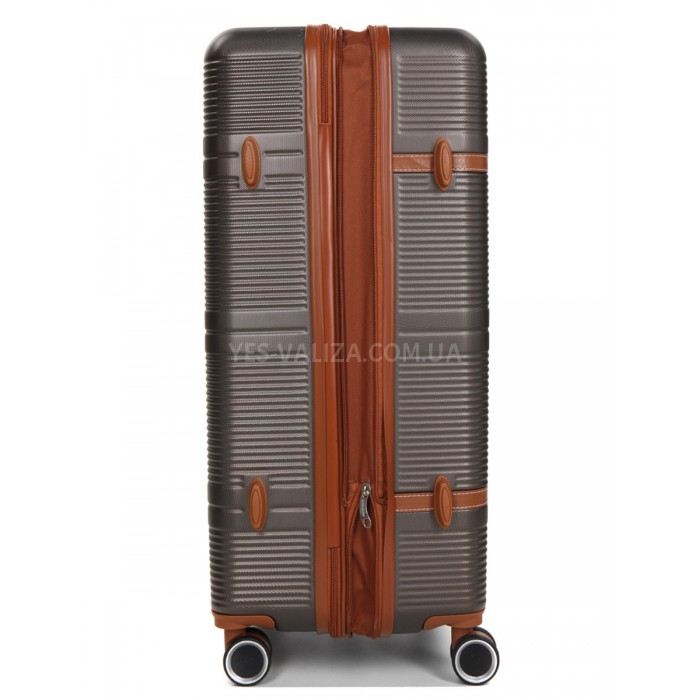 Валіза велика L коричнева 76х49х28(+5)см/110л/4.3кг/Worldline 629, фото 5