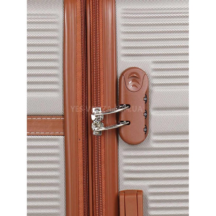 Чемодан средний M шампань 66х42х25(+5)см/74л/3.6кг/Worldline 629, фото 8