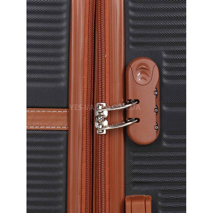 Чемодан средний M чёрный 66х42х25(+5)см/74л/3.6кг/Worldline 629, фото 8