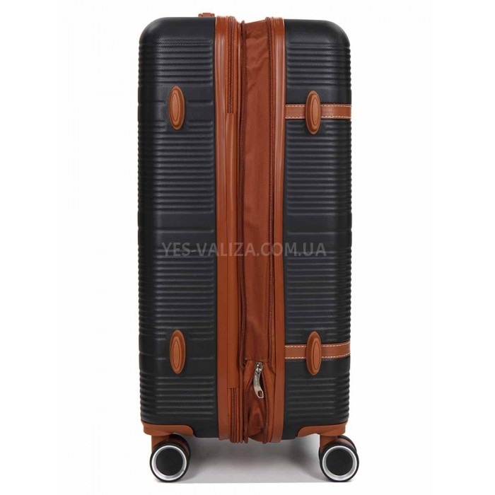 Валіза середня M чорна 66х42х25(+5)см/74л/3.6кг/Worldline 629, фото 5