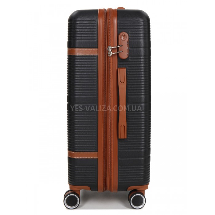 Чемодан средний M чёрный 66х42х25(+5)см/74л/3.6кг/Worldline 629, фото 4