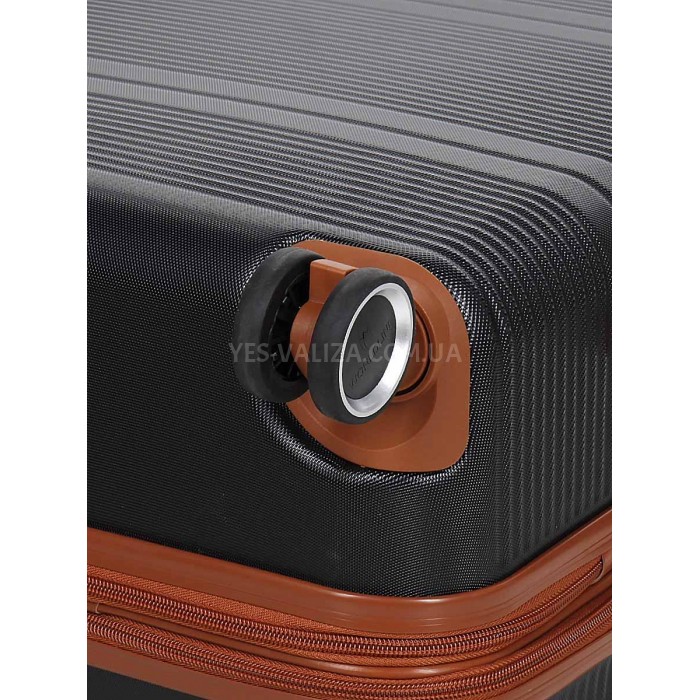 Чемодан средний M чёрный 66х42х25(+5)см/74л/3.6кг/Worldline 629, фото 9