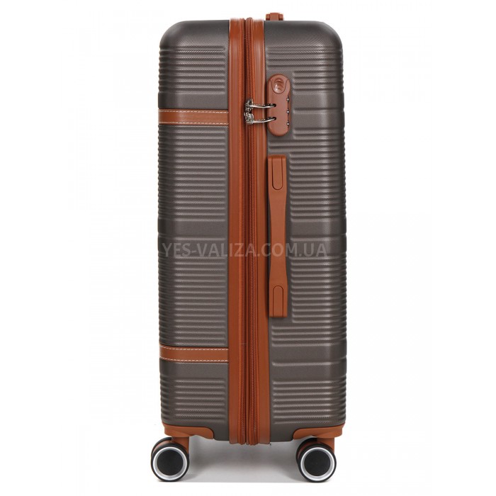 Валіза середня M коричнева 66х42х25(+5)см/74л/3.6кг/Worldline 629, фото 4