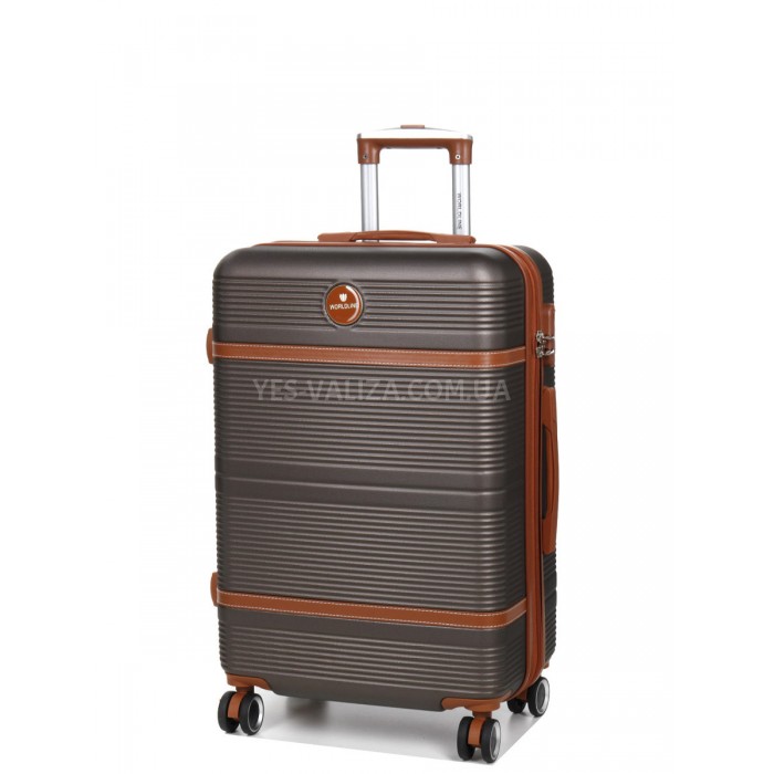 Валіза середня M коричнева 66х42х25(+5)см/74л/3.6кг/Worldline 629, фото 2
