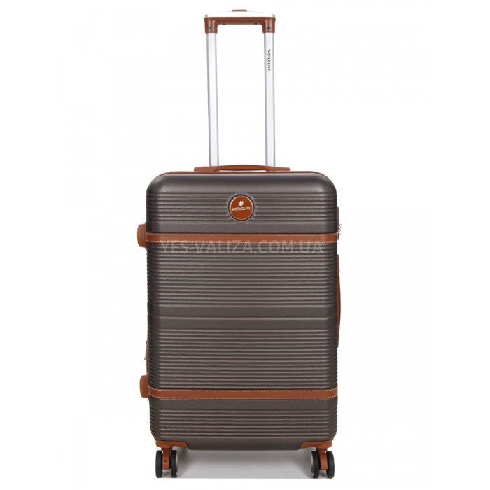 Валіза середня M коричнева 66х42х25(+5)см/74л/3.6кг/Worldline 629, фото 1