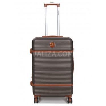 Чемодан средний M коричневый 66х42х25(+5)см/74л/3.6кг/Worldline 629