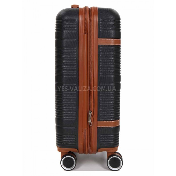 Чемодан ручная кладь S чёрный 55х35х20(+5)см/42л/2.8кг/Worldline 629, фото 5