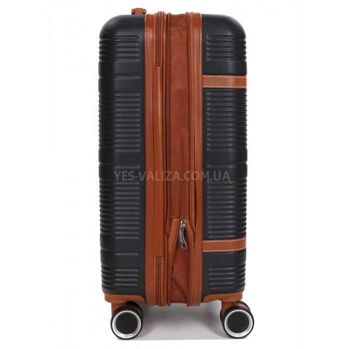 Чемодан ручная кладь S чёрный 55х35х20(+5)см/42л/2.8кг/Worldline 629, фото 6