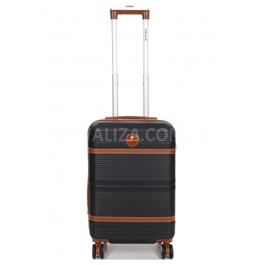 Валіза ручна поклажа S чорна 55х35х20(+5)см/42л/2.8кг/Worldline 629