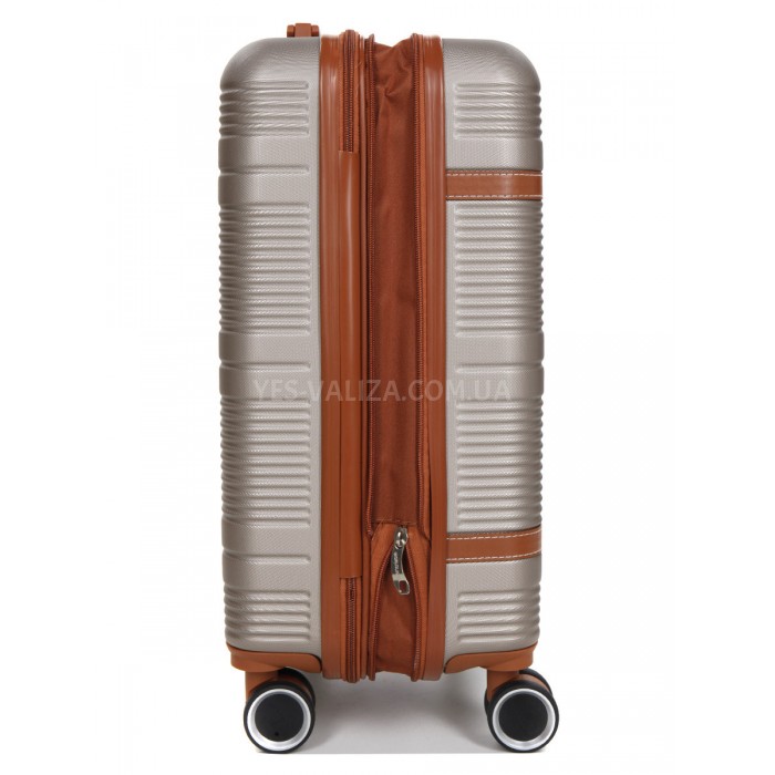 Валіза ручна поклажа S шампань 55х35х20(+5)см/42л/2.8кг/Worldline 629, фото 5