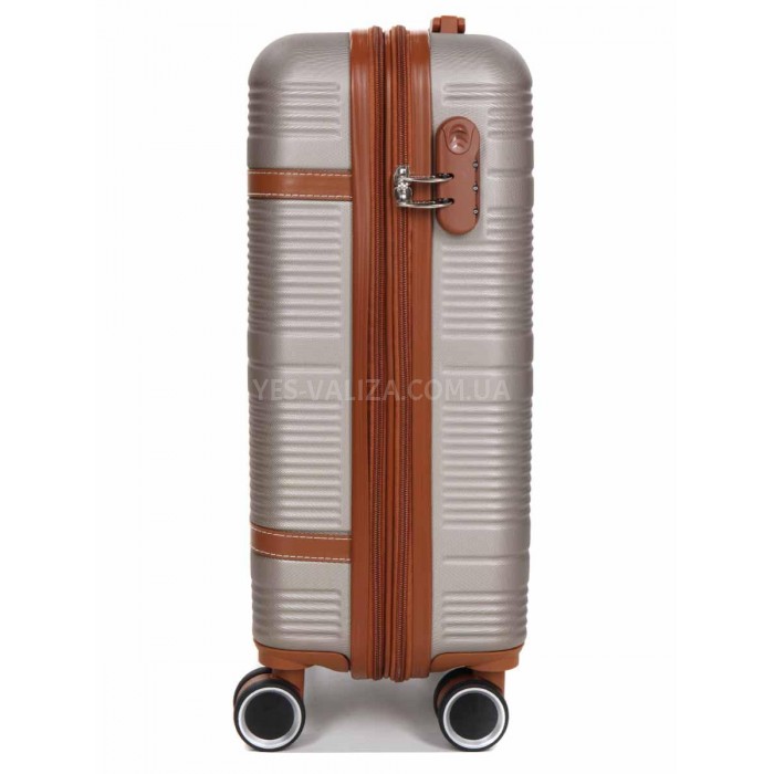 Валіза ручна поклажа S шампань 55х35х20(+5)см/42л/2.8кг/Worldline 629, фото 4
