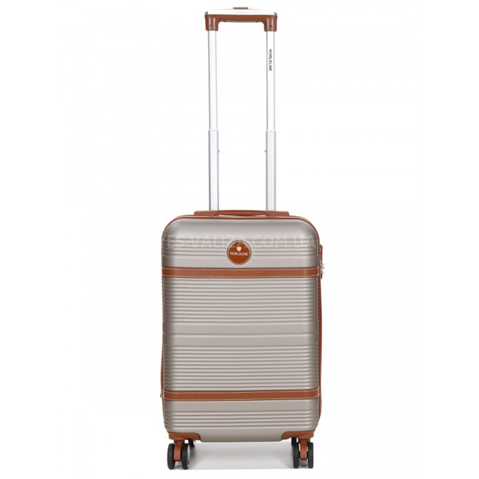 Валіза ручна поклажа S шампань 55х35х20(+5)см/42л/2.8кг/Worldline 629, фото 1