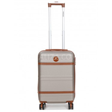 Чемодан ручная кладь S шампань 55х35х20(+5)см/42л/2.8кг/Worldline 629