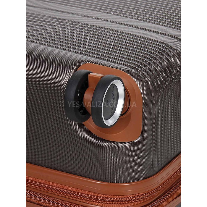 Валіза ручна поклажа S коричнева 55х35х20+5см/42л/2.8кг/Worldline 629, фото 9