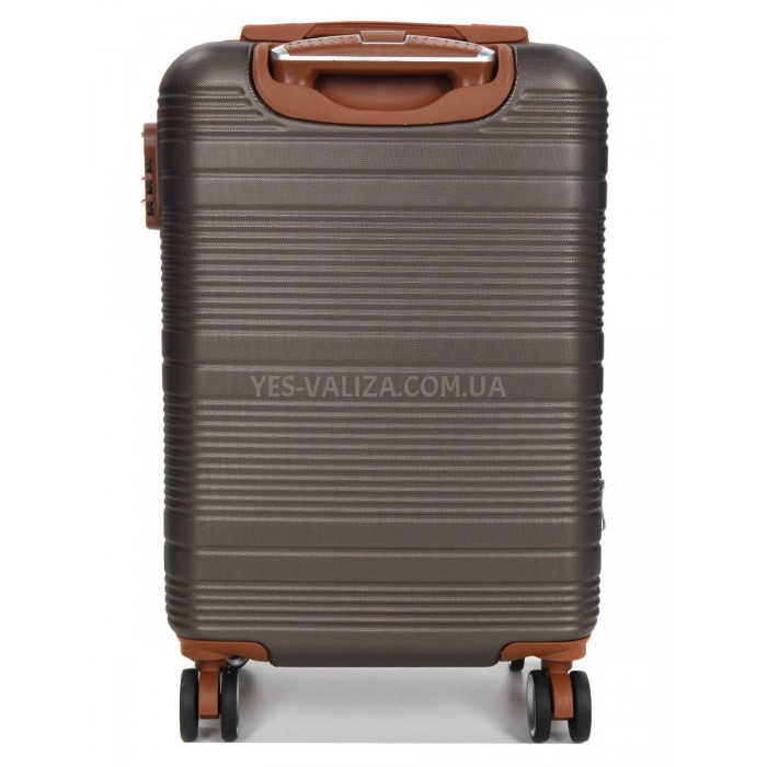 Чемодан ручная кладь S коричневый 55х35х20+5см/42л/2.8кг/Worldline 629, фото 3