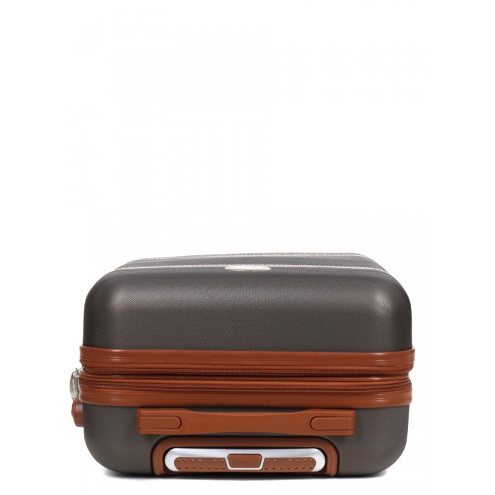 Валіза ручна поклажа S коричнева 55х35х20+5см/42л/2.8кг/Worldline 629, фото 6