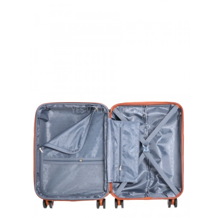 Валіза ручна поклажа S біла 55х35х20(+5)см/42л/2.8кг/Worldline 629, фото 11