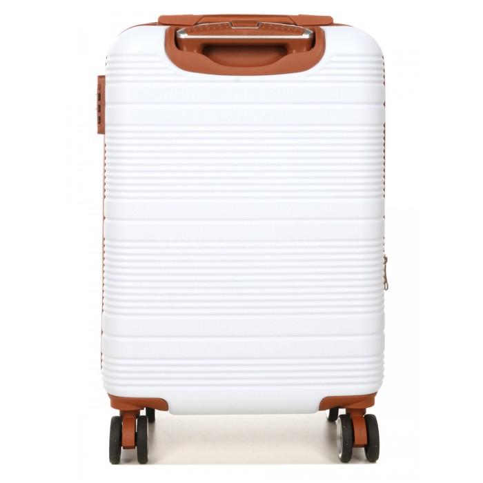 Валіза ручна поклажа S біла 55х35х20(+5)см/42л/2.8кг/Worldline 629, фото 4