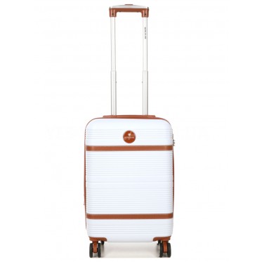 Валіза ручна поклажа S біла 55х35х20(+5)см/42л/2.8кг/Worldline 629