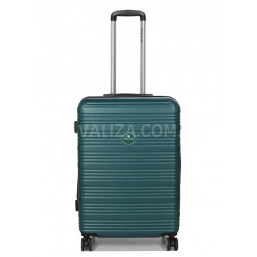 Чемодан Франция средний M зелёный 65х46х28+5см/78л/3.6кг/Worldline 805