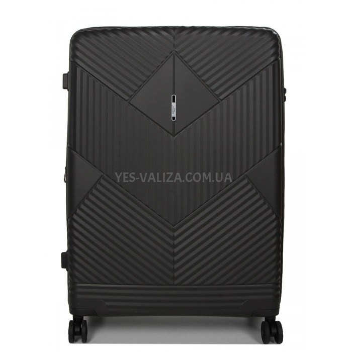 Валіза велика L поліпропілен сіра 77х53х30+5см/114л/5кг/Airtex 639, фото 2