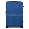 Валіза велика L поліпропілен синя 77х53х30(+5)см/114л/5кг/Airtex 639, фото 13