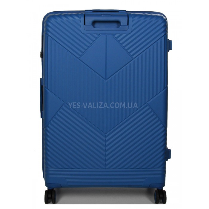 Валіза велика L поліпропілен синя 77х53х30(+5)см/114л/5кг/Airtex 639, фото 3