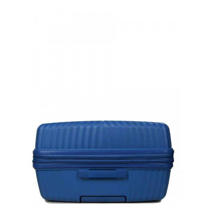 Валіза велика L поліпропілен синя 77х53х30(+5)см/114л/5кг/Airtex 639, фото 6