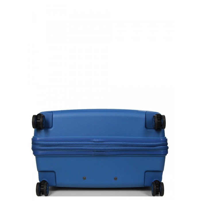 Валіза велика L поліпропілен синя 77х53х30(+5)см/114л/5кг/Airtex 639, фото 7