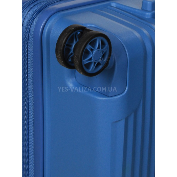 Валіза велика L поліпропілен синя 77х53х30(+5)см/114л/5кг/Airtex 639, фото 9